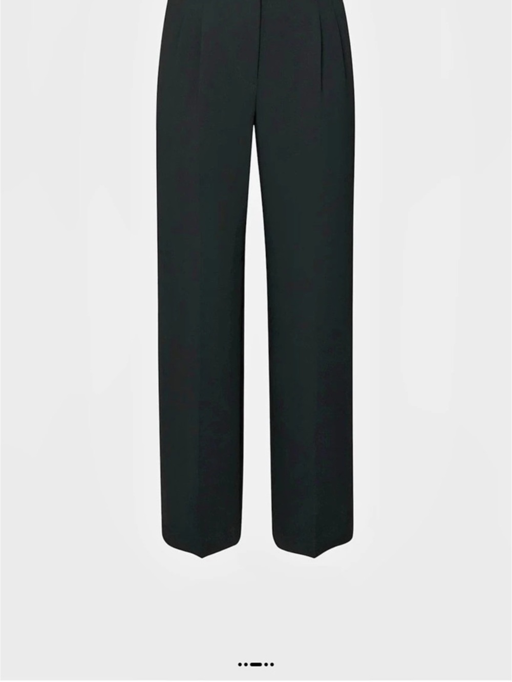 Aritzia The Effortless Pant - Crepette Wide Leg Pants in Black